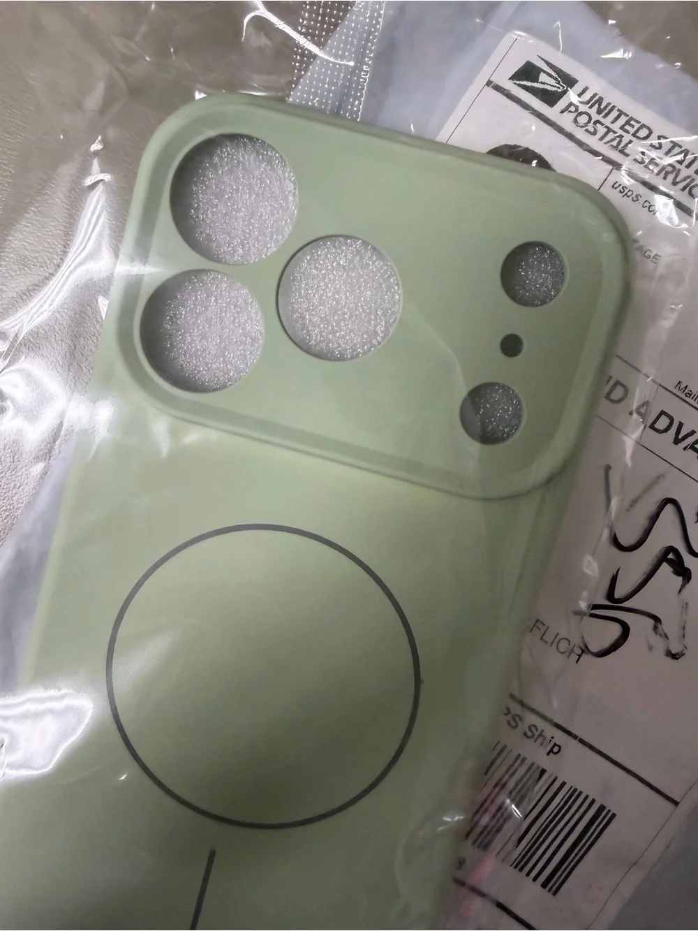 Apple Silicone MagSafe Case in Light Green